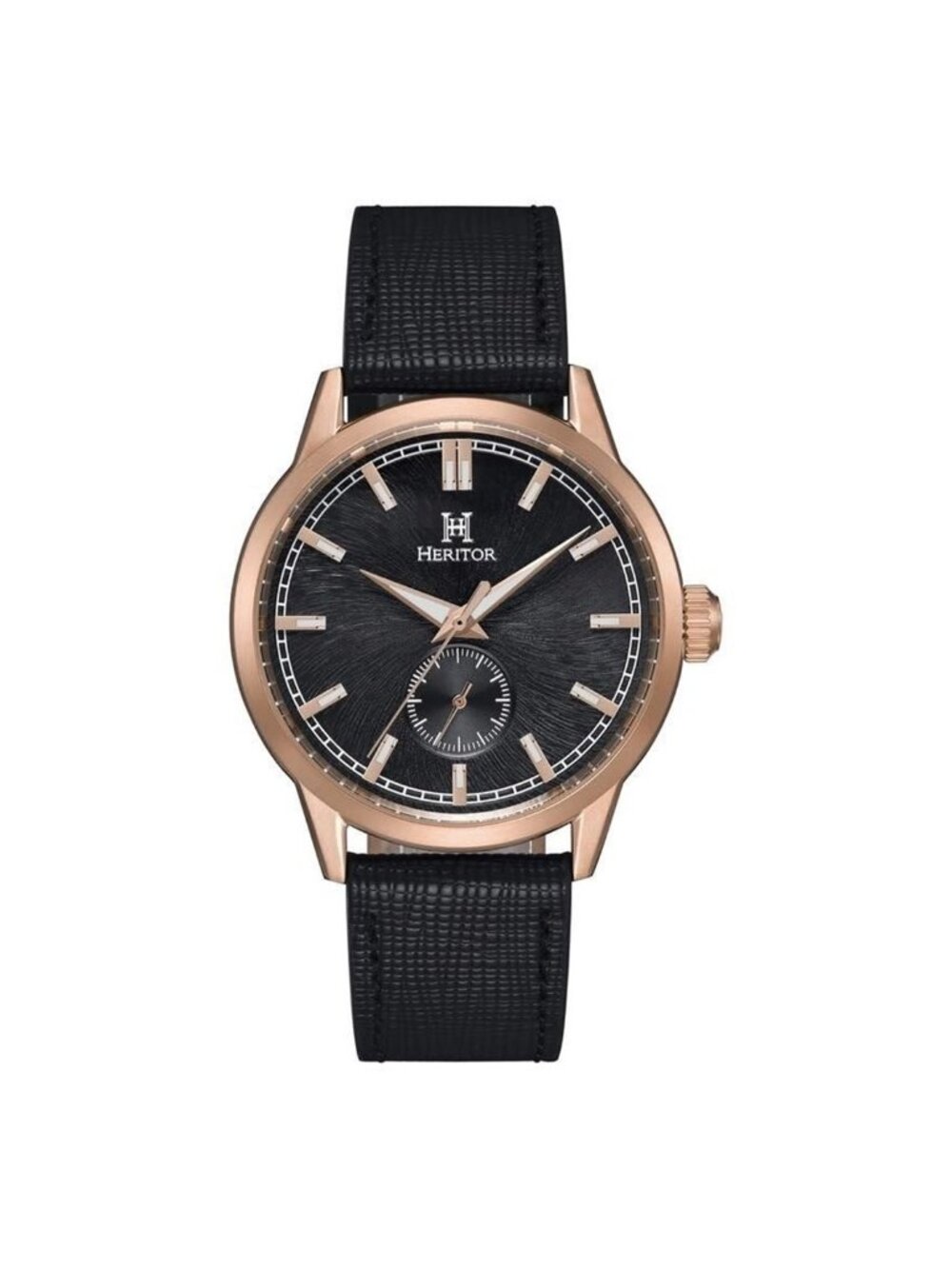 NWT Heritor Argento Automatic Black Dial Men's Watch